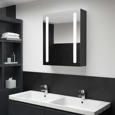 vidaXL LED kúpeľňová zrkadlová skrinka 50x13x70 cm