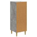vidaXL Zásuvkový kabinet Betónovo sivá 33 x 34,5 x 90 cm