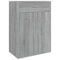 vidaXL Botník sivý dub sonoma 60x35x84 cm spracované drevo