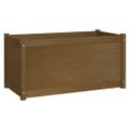 vidaXL Záhradné kvetináče 2ks medovo-hnedé 100x50x50cm borovicový masív