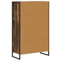 vidaXL Knižnica 99.5 x 30 x 108.5 cm Kompozitné drevo Dymová dub
