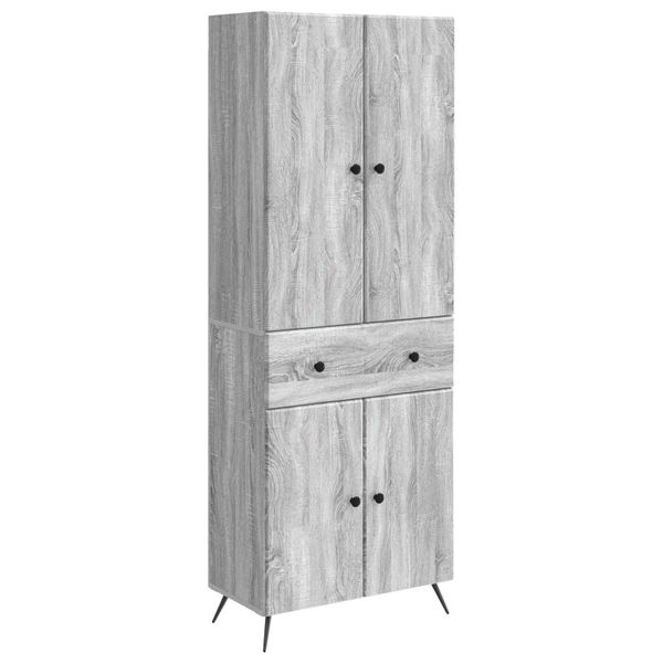 vidaXL 2 pcs Sivý Sonoma