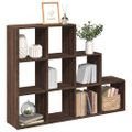 vidaXL Knižnica 3-posch. hnedý dub 137,5x29x103,5 cm kompozitit. drevo