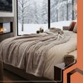Elektrická vyhrievaná deka s reguláciou teploty 180x130 cm Ruhhy 26224, béžová