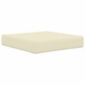 vidaXL Vankúš na vonkajšiu pohovku Polyester Krémová 50,5 x 50,5 cm