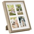 vidaXL 3D fotorámiky 5 ks, prírodné 28x35 cm na 4 fotky (10x15 cm)