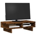 vidaXL Stojan na monitor dymový dub 50x27x15 cm kompozitné drevo