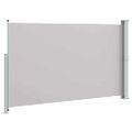 vidaXL Zaťahovacia bočná markíza na terasu 180x314 cm, sivá