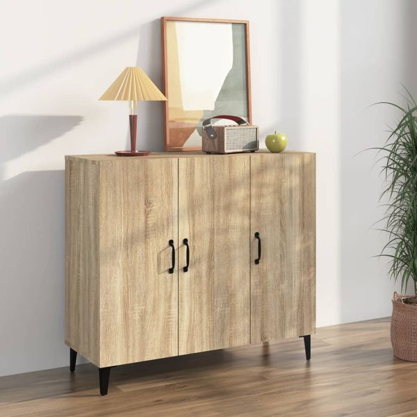 vidaXL Komoda dub sonoma 90x34x80 cm kompozitné drevo