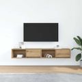 vidaXL TV stolíky 2 ks dub artisan 80x31x25,5 cm spracované drevo