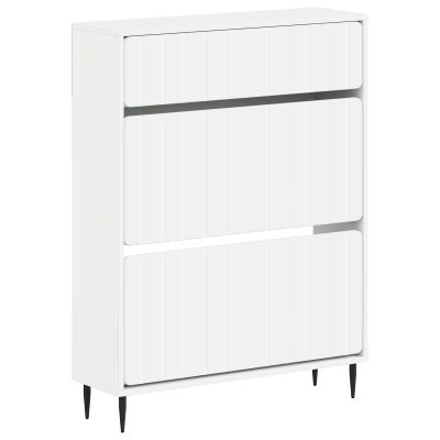 vidaXL Skriňa na topánky ZWOLLE 78 x 24 x 103 cm Kompozitné drevo