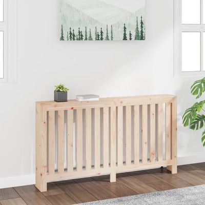 vidaXL Kryt na radiátor 153x19x84 cm masívna borovica