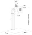 Neomounts FPMA-D865BLACK /Držák displeje/na stůl/10-32"/stojan/VESA 100X100/nosn. 7kg/1 displej/černý Stojan, VESA, stolní, pro plochý monitor, úhloprícka 10"-32", náklon 40°, otácení 90°, rotace 360°, nosnost 7kg, cerný