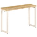 vidaXL Konzolový stolík 120x35x76 cm mangové drevo a oceľ