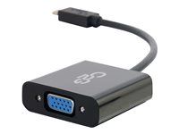 USB C to VGA Black - Externý video adaptér - USB 3.1 - D-Sub - čierna