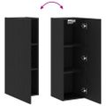 vidaXL Nástenný TV kabinet 30,5 x 30 x 90 cm Čierny dub