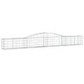 vidaXL Oblúkový gabionový kôš 20 ks 400x30x40/60 cm pozinkované železo