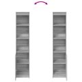 vidaXL Highboard Grey Sonoma 37,5x35x180 cm Engineered Wood