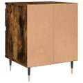 vidaXL Nočné stolíky 2 ks dymový dub 40x35x50 cm kompozitné drevo