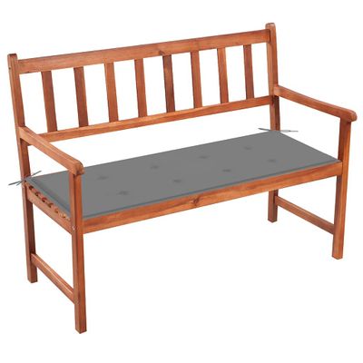 vidaXL Záhradná lavička s podložkou 120 cm, akáciový masív