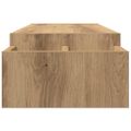 vidaXL Stojan na monitor s policou dub artisan 100x27x15 cm komp.drevo