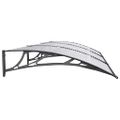 vidaXL Vchodová strieška čierna 300x100 cm polykarbonát