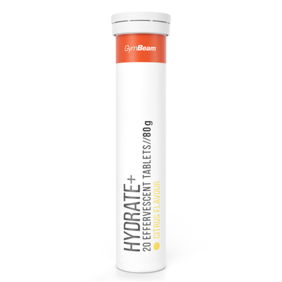 Hydrate+ šumivý - GymBeam, 20 tab.