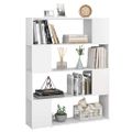 vidaXL Knižnica/deliaca stena biela 100x24x124 cm