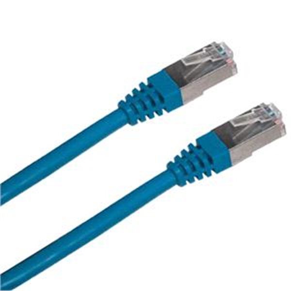 Patchkábel S/FTP, Cat6, 2xRJ45, 1m modrý