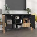 vidaXL Komoda čierna 107x38x60 cm spracované drevo