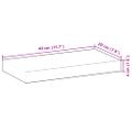 vidaXL Plávajúce police 2 ks 40x20x4 cm neošetrené masívne drevo akácia