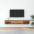 vidaXL TV stolíky 2 ks staré drevo 80x31x25,5 cm spracované drevo