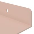 vidaXL Závesná polica 2 ks Ružová 40 x 8,5 x 2,5 cm Oceľ