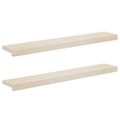 vidaXL Parapety 2 ks Biela 90 x 15 x 2 cm Masívne dubové drevo