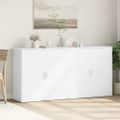 vidaXL Komody 2 ks biele 79x38x80 cm kompozitné drevo