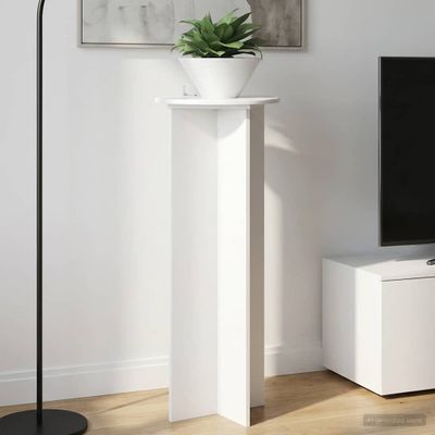 vidaXL Stojan na rastliny 2 pcs Biela s vysokým leskom Ø40 x 100 cm