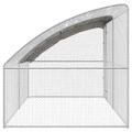 vidaXL Klietka pre sliepky 2 ks Strieborná 400 x 200 x 200 cm