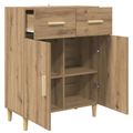 vidaXL Servírovacia skriňa dub artisan 34 x 69.5 x 89 cm