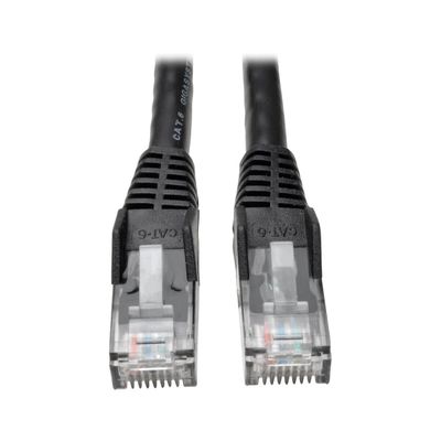 Ethernetový kábel Cat6 Gigabit Snagless Molded (UTP) (RJ45 Samec/Samec), čierna, 7,62 m