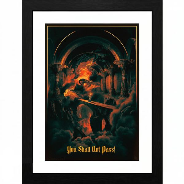Zarámovaný obraz Pán prsteňov - You Shall Not Pass