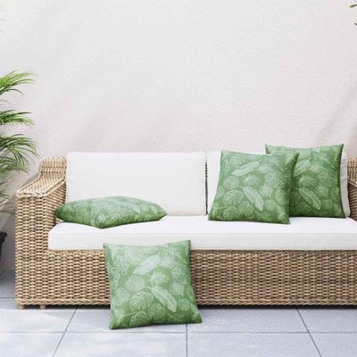 vidaXL Rozhadzovacie vankúše List 4 pcs Vzor listov 50 x 50 cm