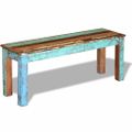 vidaXL Lavička, recyklovaný masív 110x35x45 cm