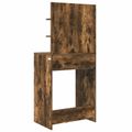 vidaXL Toaletné stolíky do spálne Dymová dub 80 x 39,6 x 135 cm