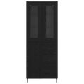 vidaXL Highboard 2 ks Čierny dub 69,5 x 34 x 180 cm Kompozitné drevo