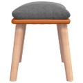 vidaXL Podnožka bledosivá 45x29,5x35 cm látka a umelá koža