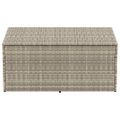 vidaXL záhradný úložný box svetlosivý 110x50x58 cm polyratan