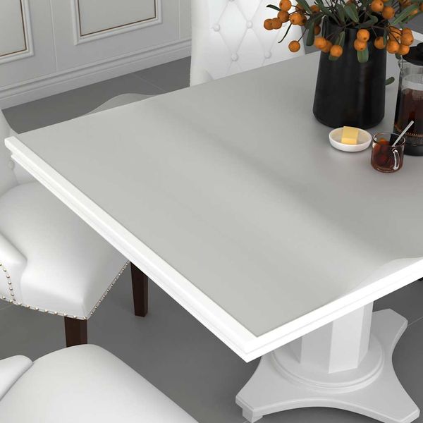 vidaXL Chránič na stôl, matný 80x80 cm, 1,6 mm, PVC