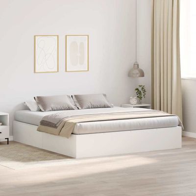 vidaXL Rám postele s úložným prostorem s úložiskom Biela 180 x 200 cm