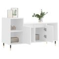 vidaXL TV skrinka biela 100x35x55 cm spracované drevo