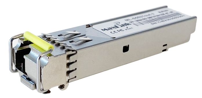 MaxLink 1.25G SFP optický modul, WDM(BiDi), SM, Tx1550/Rx1310nm, 3km, priemyselný -40C+85C, 1x LC, DDM